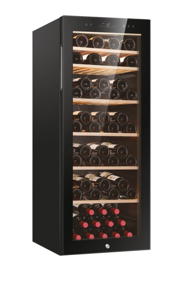 Ftohës i verës Wine Bank Seria 50 e pavarur, 1 zonë, 84 shishe, ndriçim LED, Klasa G, L x H x I (mm) 497x585x1270