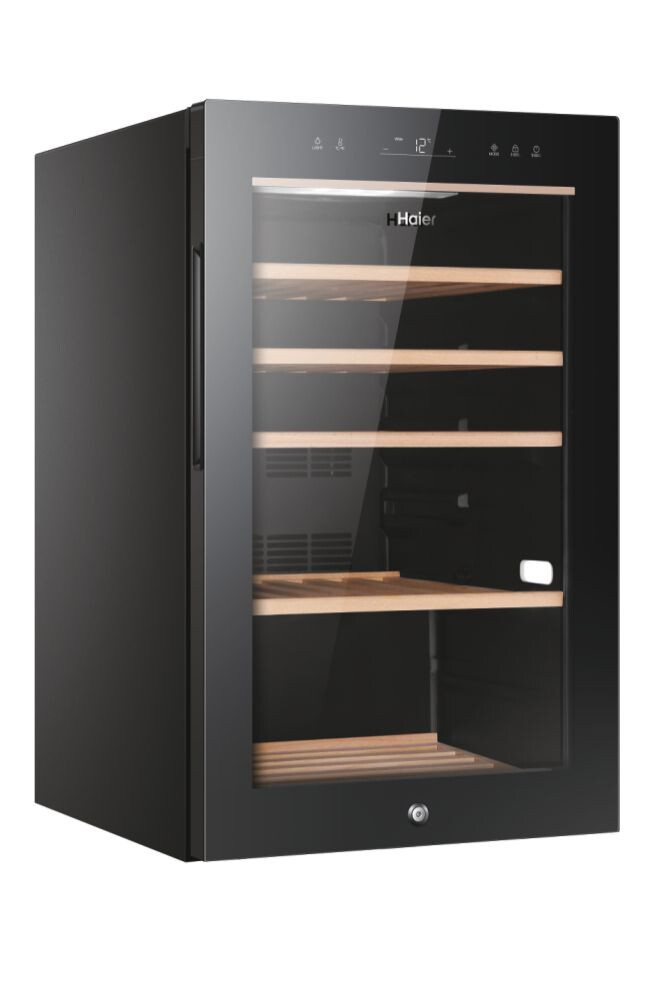 Ftohës i verës Haier HWS49GA Wine Bank 50 Series 5, 1 zonë, 49 shishe, ndriçim LED, Klasi F, L x H x I (mm) 497x585x820