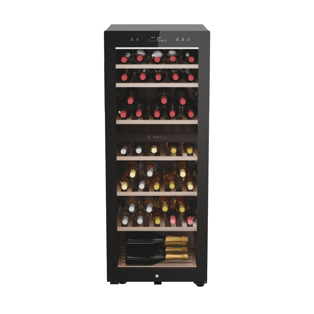 Ftohës i verës Wine Bank Seria 50, i pavarur, 2 zona, 77 shishe, ndriçim LED, Klasa G, L x H x I (mm) 497x585x1270