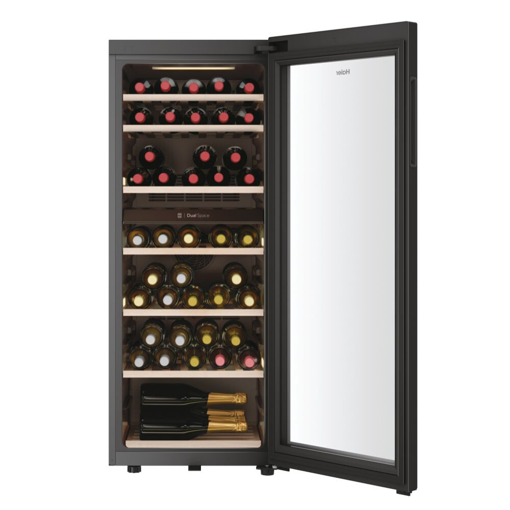 Ftohës i verës Wine Bank Seria 50, i pavarur, 2 zona, 77 shishe, ndriçim LED, Klasa G, L x H x I (mm) 497x585x1270