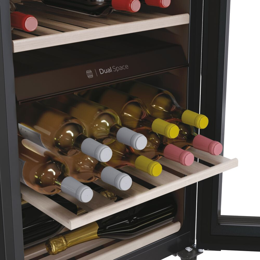 Ftohës i verës Wine Bank Seria 50, i pavarur, 2 zona, 42 shishe, ndriçim LED, klasi G, L x H x I (mm) 497x585x820
