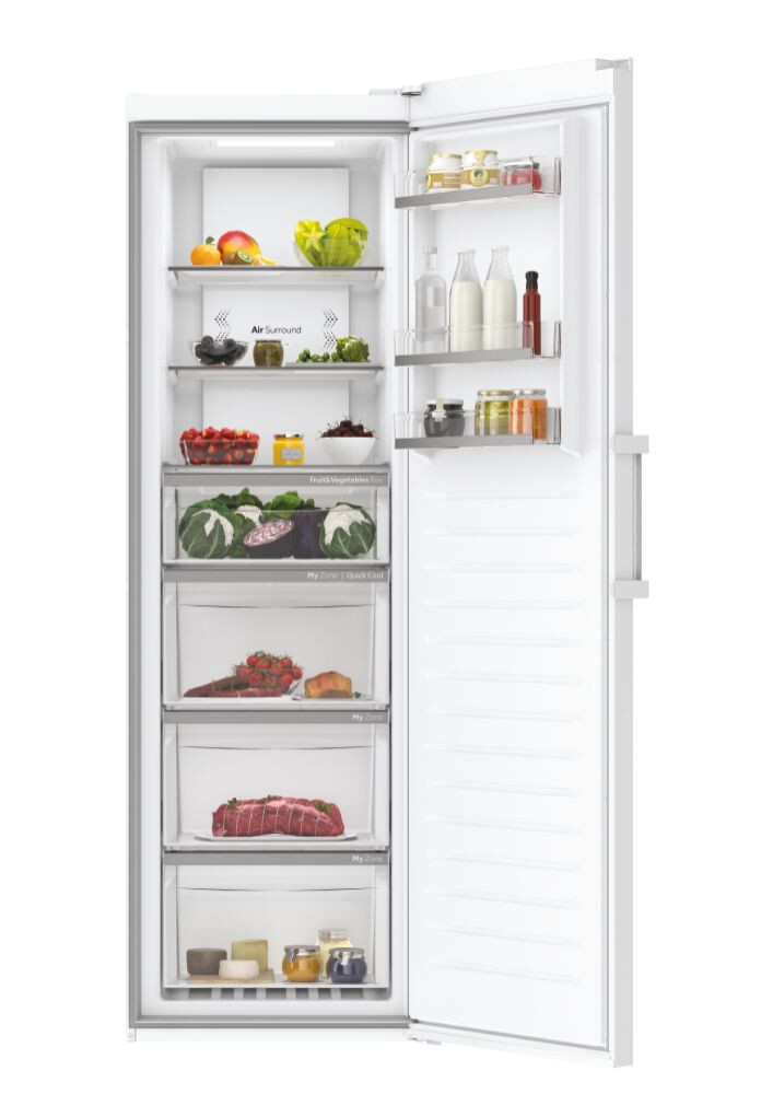 Frigorifer me 1 derë Haier H3R-330WNA 1D 60 Seria 7 i pavarur, Pa ngricë, Jo, Ndriçim standard, Klasa A, E bardhë, L x H x I (mm) 595x675x1910
