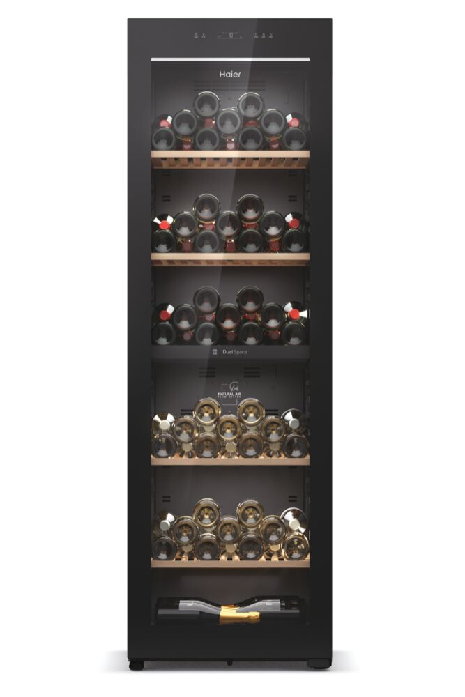 Ftohës i verës Wine Bank 60 Seria 7, i pavarur, 2 zona, 236 shishe, ndriçim LED, Klasa G, L x H x I (mm) 597x714x1900