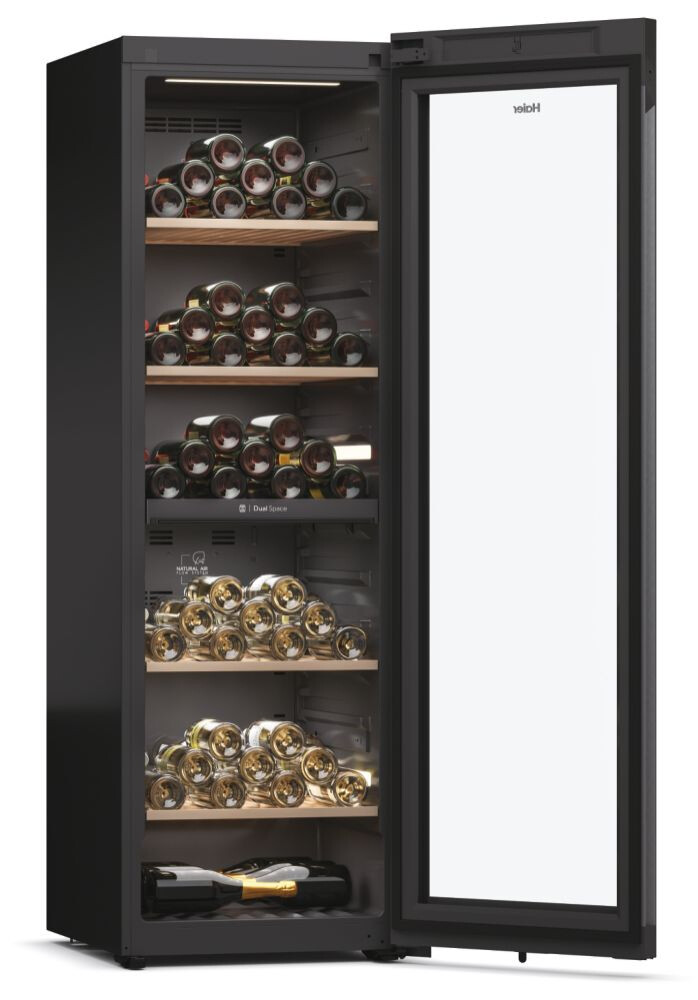 Ftohës i verës Wine Bank 60 Seria 7, i pavarur, 2 zona, 236 shishe, ndriçim LED, Klasa G, L x H x I (mm) 597x714x1900