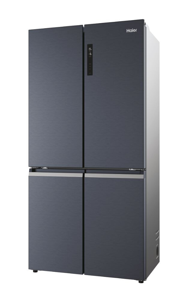 Ftohes me shumë dyer 90 Haier HCR5919ENMB Seria 5 e pavarur, 4 dyer, pa ngricë, ndriçim LED, klasi E, e zezë e krehur, L x H x I (mm) 908x648x1900