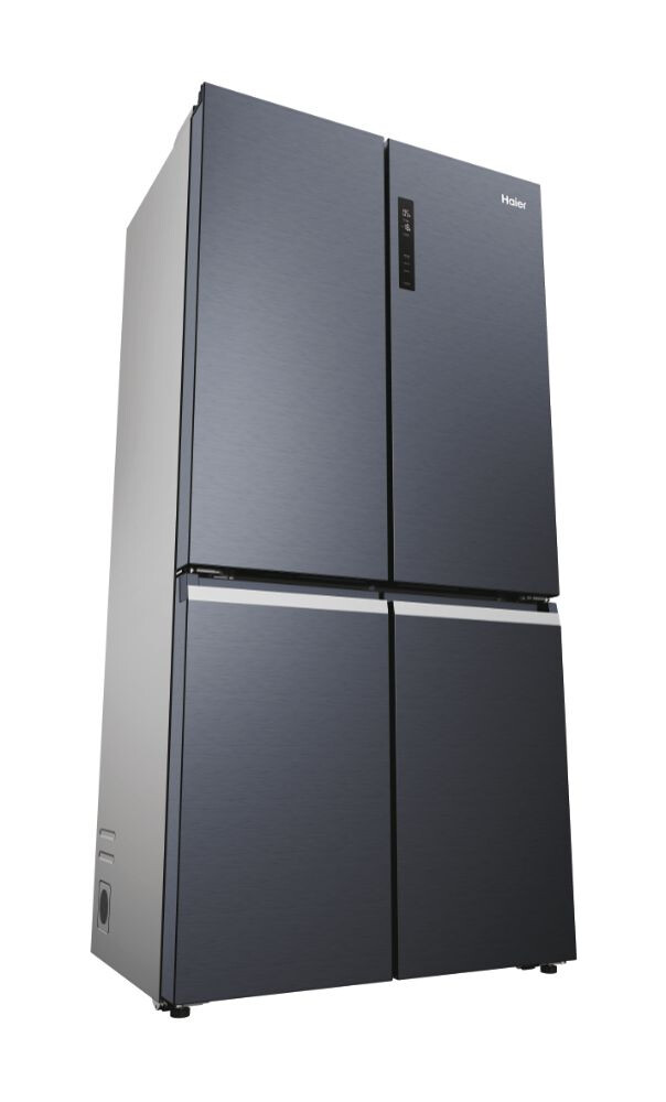Ftohes me shumë dyer 90 Haier HCR5919ENMB Seria 5 e pavarur, 4 dyer, pa ngricë, ndriçim LED, klasi E, e zezë e krehur, L x H x I (mm) 908x648x1900