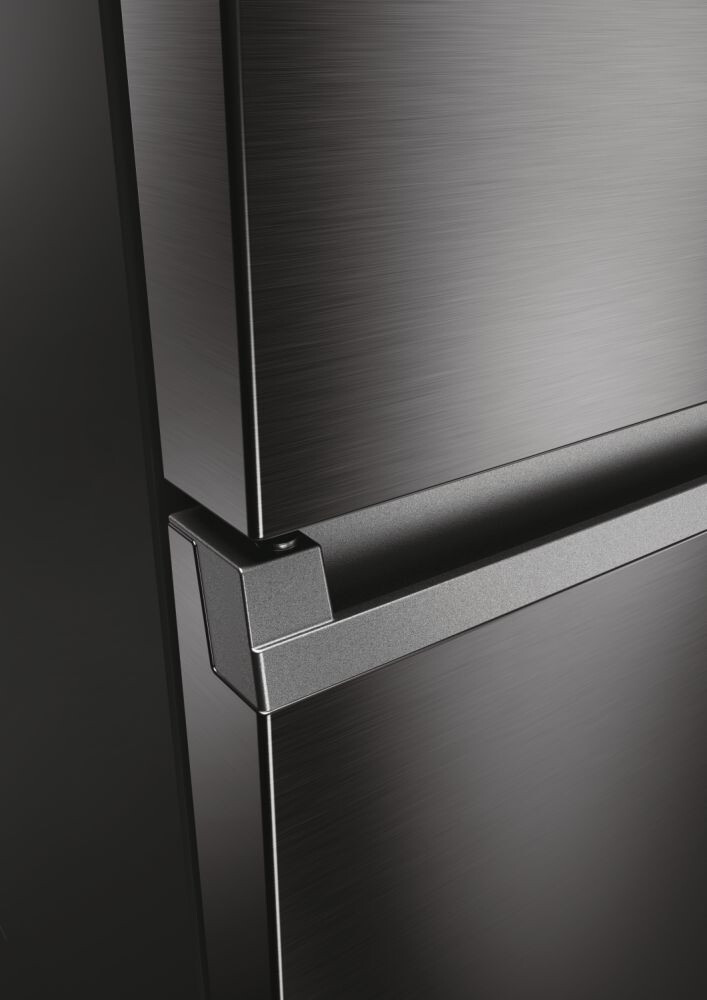 Frigorifer Haier HDW5620CNPD, 2D 60 Seria 5 i pavarur, 2 dyer, Pa ngricë, ndriçim LED, Klasi C, Argjend, L x H x I (mm) 595x658x2000