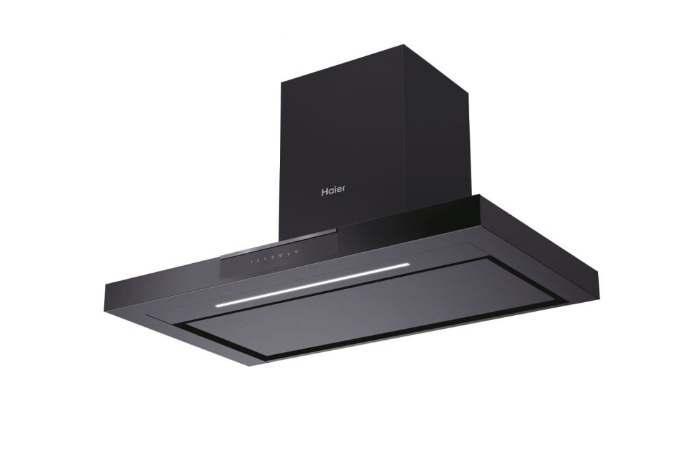 Aspirator muri HAIER HATS9DS46BWIFI, Kontroll me prekje, 5 shpejtësi, Klasa A+, E zezë, L x H x L (mm) 900x504x1027