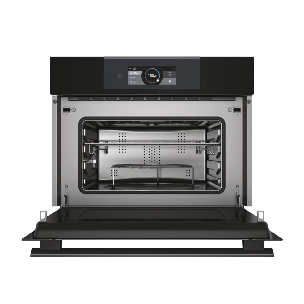 Furrë e kombinuar e integruar me mikrovalë Haier HWO45NB6T0B1, I-Touch Compact Series 6, Microvale - Combi, 34 litra, E zezë