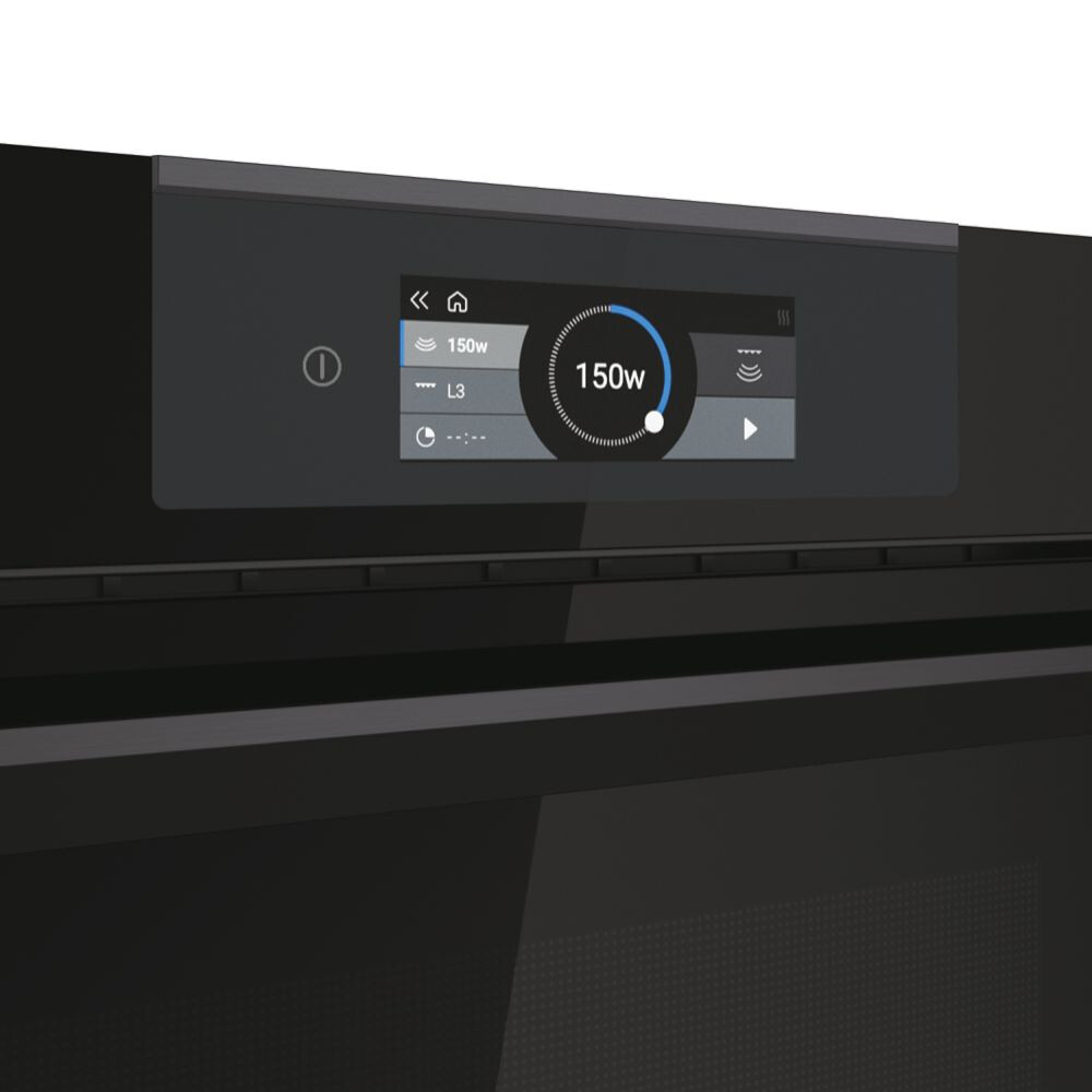 Furrë e kombinuar e integruar me mikrovalë Haier HWO45NB6T0B1, I-Touch Compact Series 6, Microvale - Combi, 34 litra, E zezë