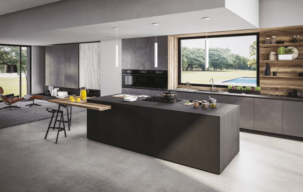 Furrë e kombinuar e integruar me mikrovalë Haier HWO45NB6T0B1, I-Touch Compact Series 6, Microvale - Combi, 34 litra, E zezë