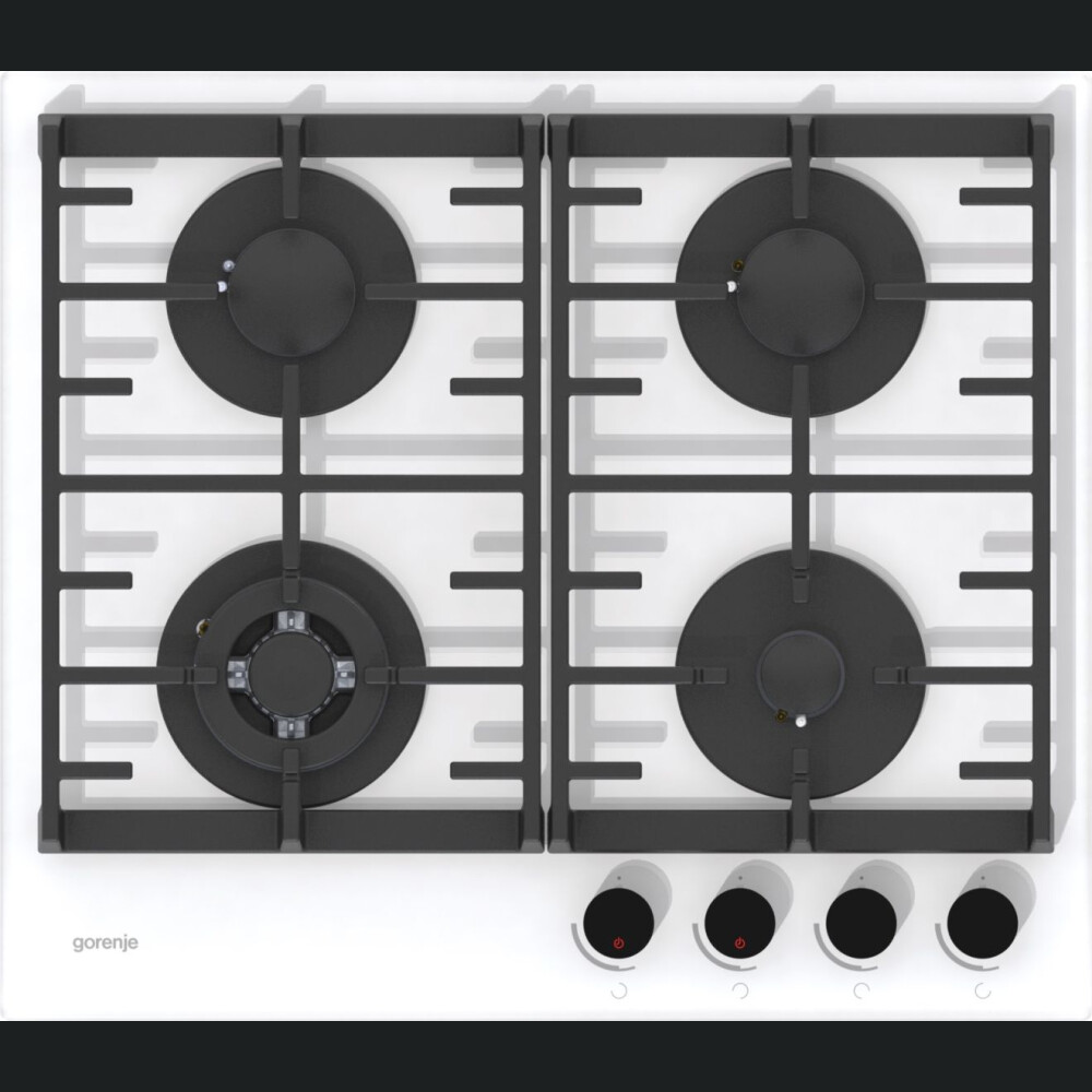 SHOWROOM EXPUS - Furrë me gaz Gorenje GKTG6SY2W, xhami e bardhe, 60 cm