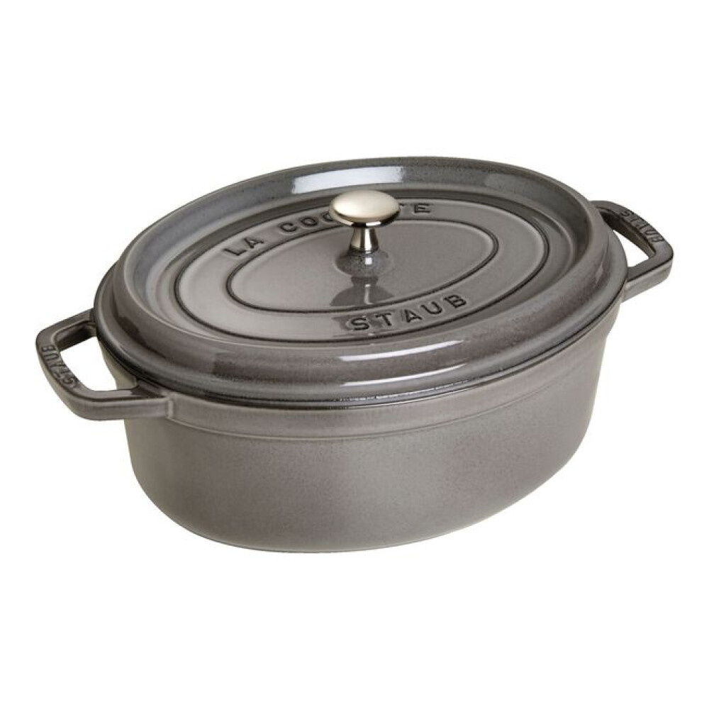 Tenxhere ovale prej hekuri të hedhur 29 cm, ngjyrë grafit-gri - Zwilling