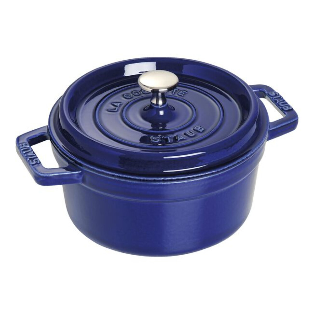 Tenxhere Cocotte 20 cm, e rrumbullakët, ngjyrë blu e errët, prej gize - Zwilling