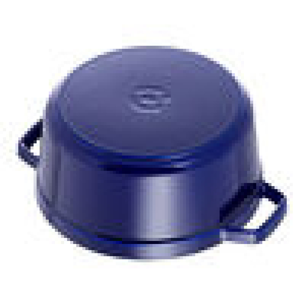 Tenxhere Cocotte 20 cm, e rrumbullakët, ngjyrë blu e errët, prej gize - Zwilling