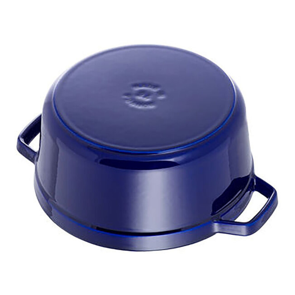 Tenxhere Cocotte 20 cm, e rrumbullakët, ngjyrë blu e errët, prej gize - Zwilling