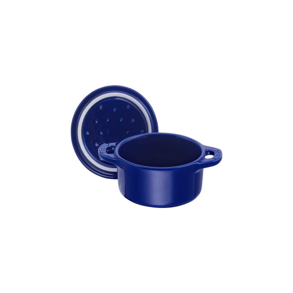 Mini tenxhere 10 cm, e rrumbullakët, blu e errët, prej qeramike - Zwilling