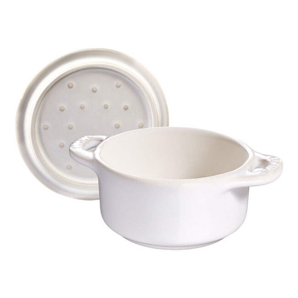 Mini enë pjekjeje 10 cm, e rrumbullakët, ngjyrë e bardhë krem - Zwilling