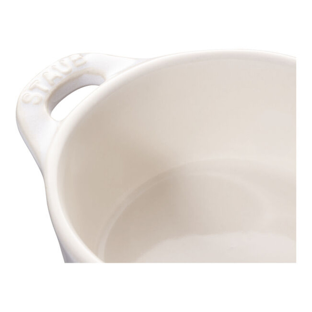 Mini enë pjekjeje 10 cm, e rrumbullakët, ngjyrë e bardhë krem - Zwilling