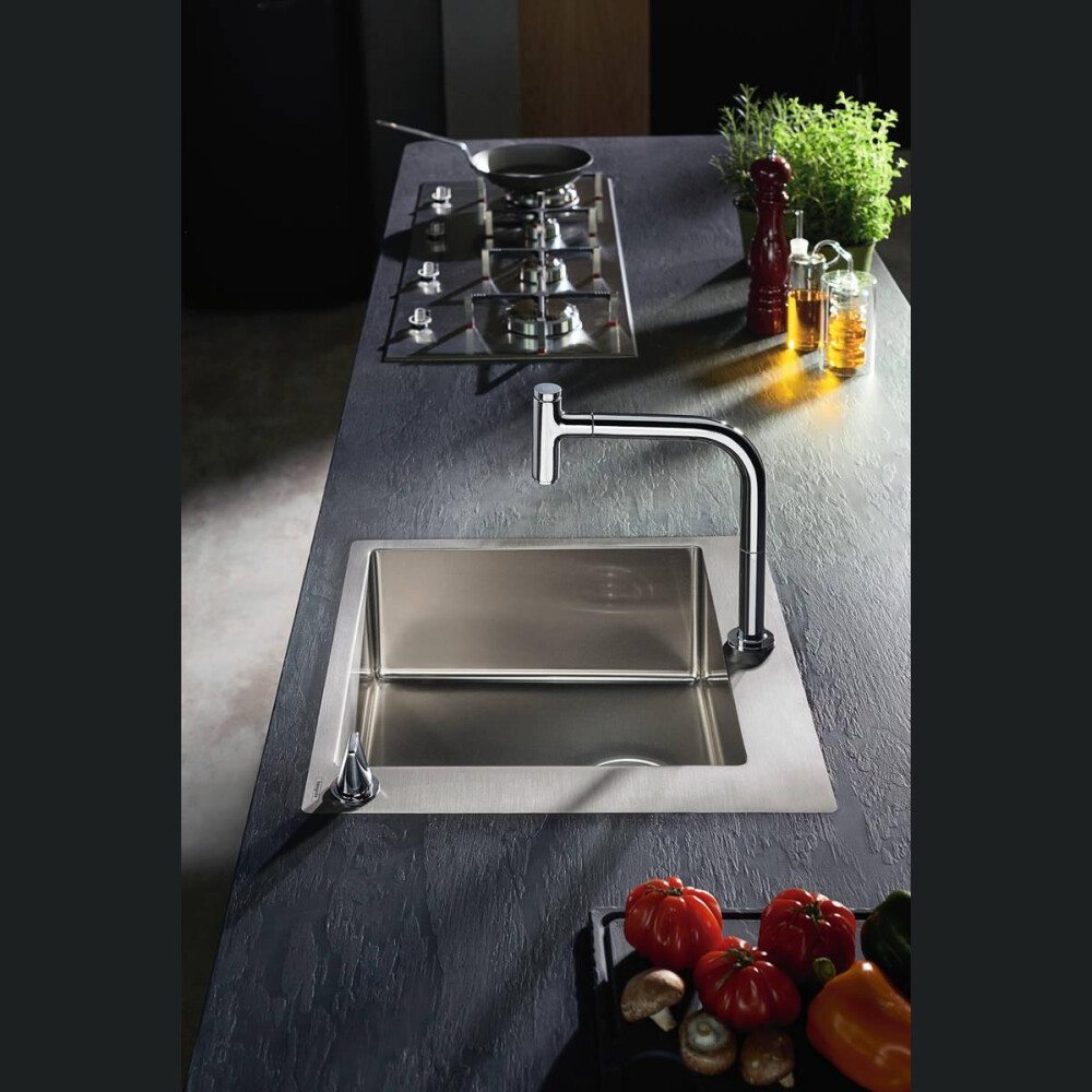 Lavaman dhe rubinet Hansgrohe, Select C71-F450-06, me SBox,  inox