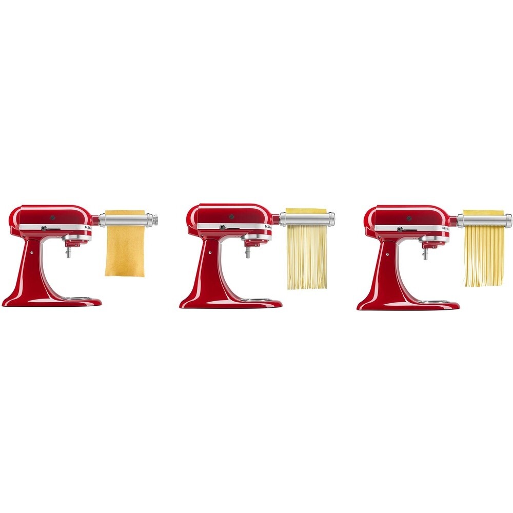 Set i përbërë nga 3 aksesorë për prodhimin dhe prerjen e makaronave KitchenAid, 5KSMPRA