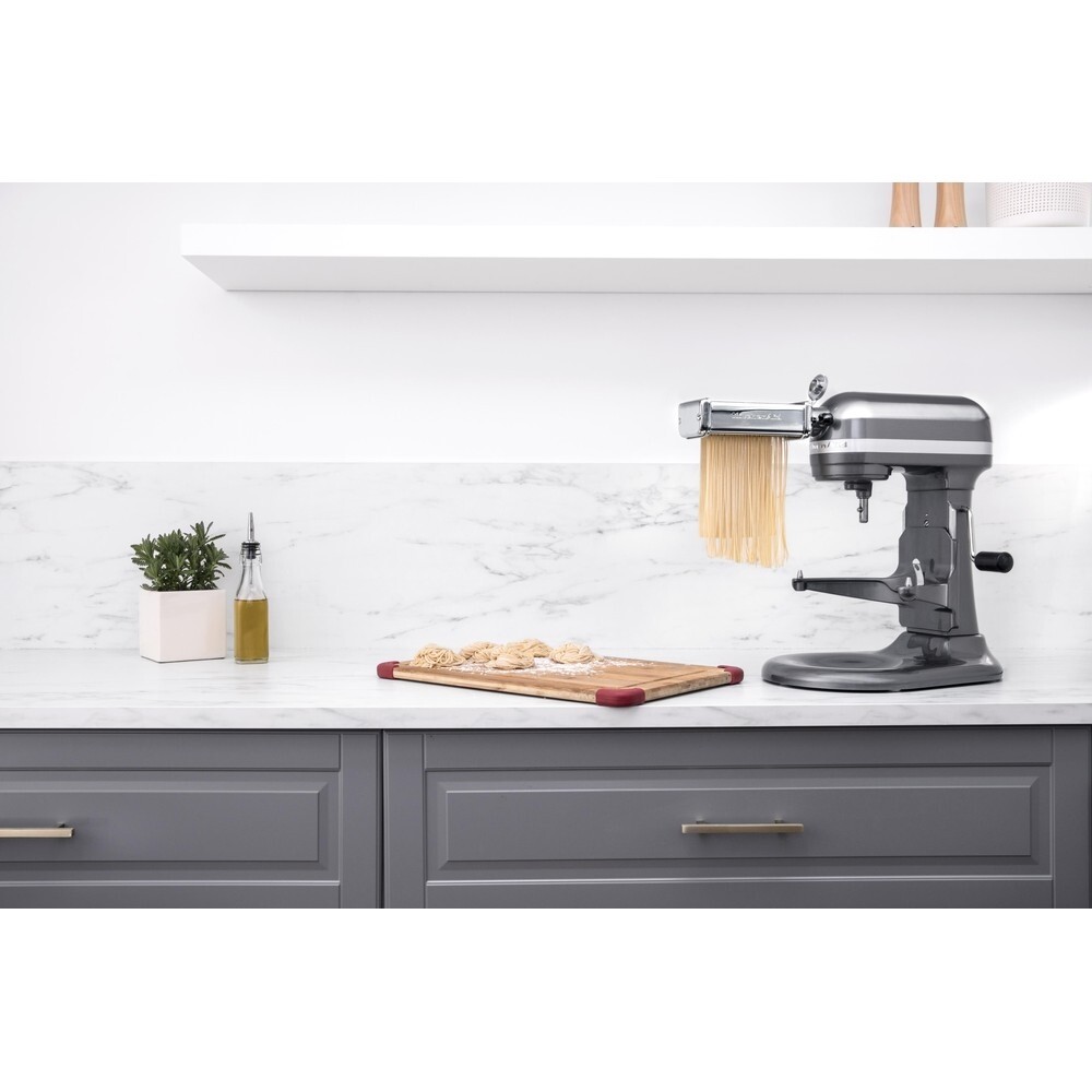 Set i përbërë nga 3 aksesorë për prodhimin dhe prerjen e makaronave KitchenAid, 5KSMPRA