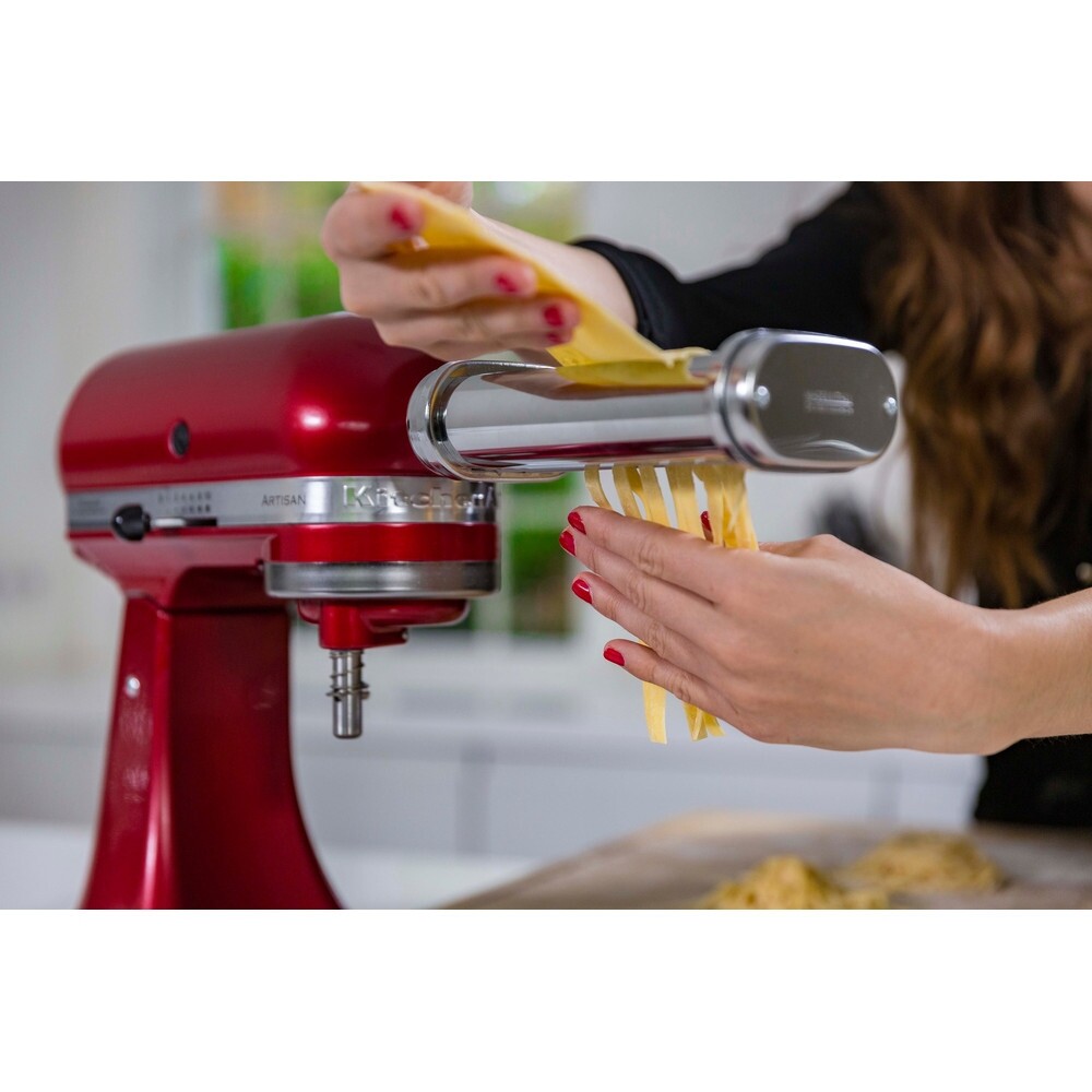Set i përbërë nga 3 aksesorë për prodhimin dhe prerjen e makaronave KitchenAid, 5KSMPRA