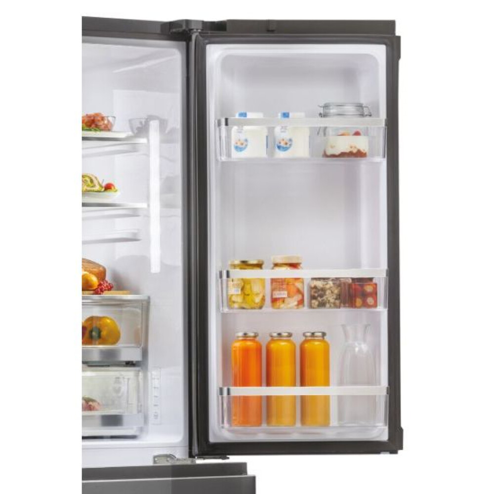 Frigorifer me shumë dyer Haier HB26FSSAAA FD 100 Seria 7.4 dyer, Pa ngricë, ndriçim LED, Klasi E, Titanium argjend, L x H x I (mm) 1005x760x1900