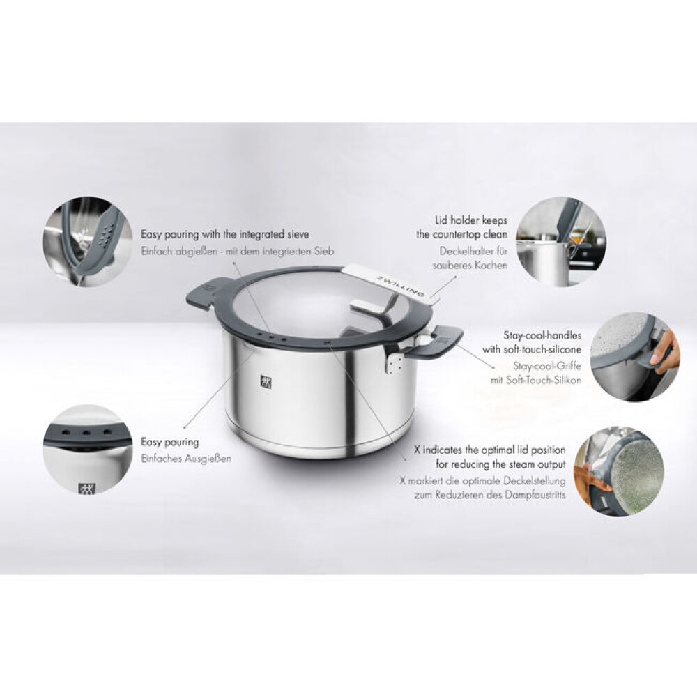 Set tenxheresh, 4 pjesë, prej çeliku inox - Zwilling