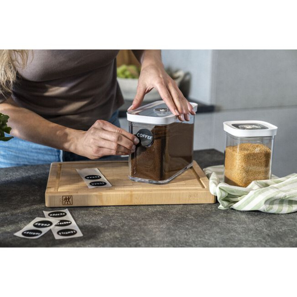 Set CUBE Kuti me vakum madhësia M / 5 copë, transparent-bardhë - Zwilling