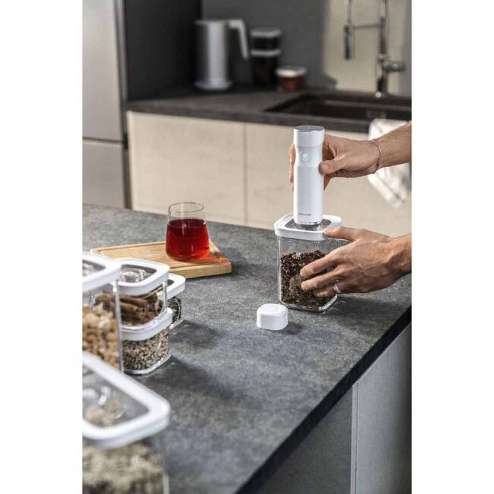 Kuti me vakum CUBE L / 21 cm, transparente-bardhë - Zwilling