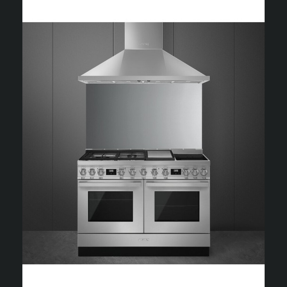 Tenxhere SMEG - CPF120IGMPX,  inox, A+, koleksion Portofino