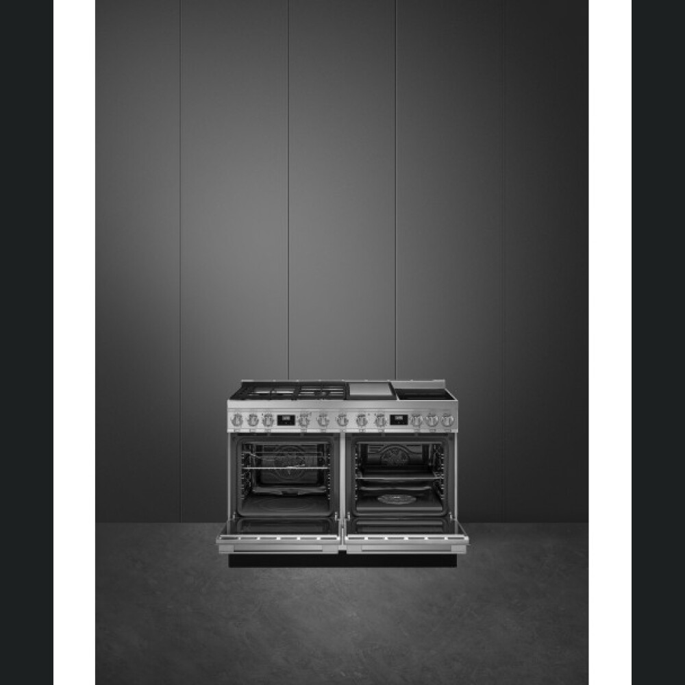 Tenxhere SMEG - CPF120IGMPX,  inox, A+, koleksion Portofino