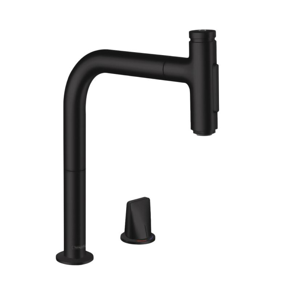 Rubinet kuzhine Hansgrohe Metris Select M71 me 2 vrima levë e vetme 200, sprej i nxjerrshëm, 2jet, sBox