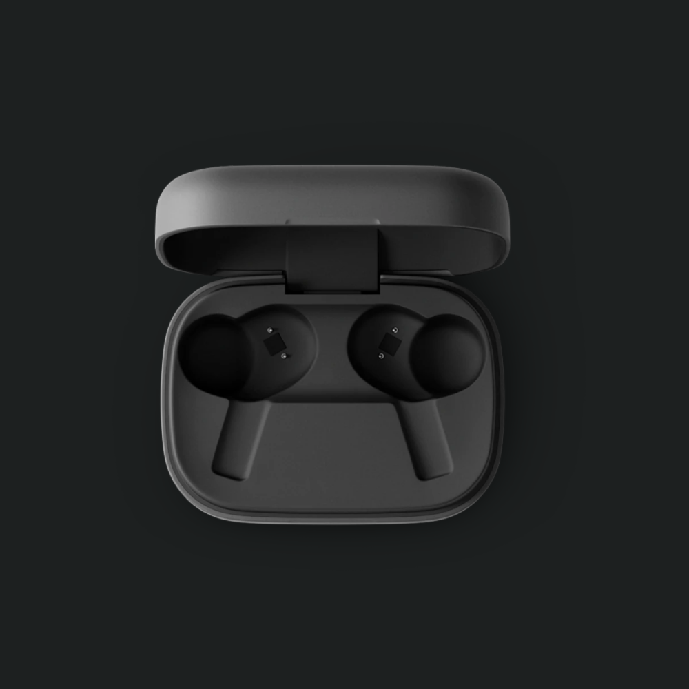 Kufje pa tel Bang & Olufsen Beoplay EX në vesh, anulim adaptiv i zhurmës, antracit i zi