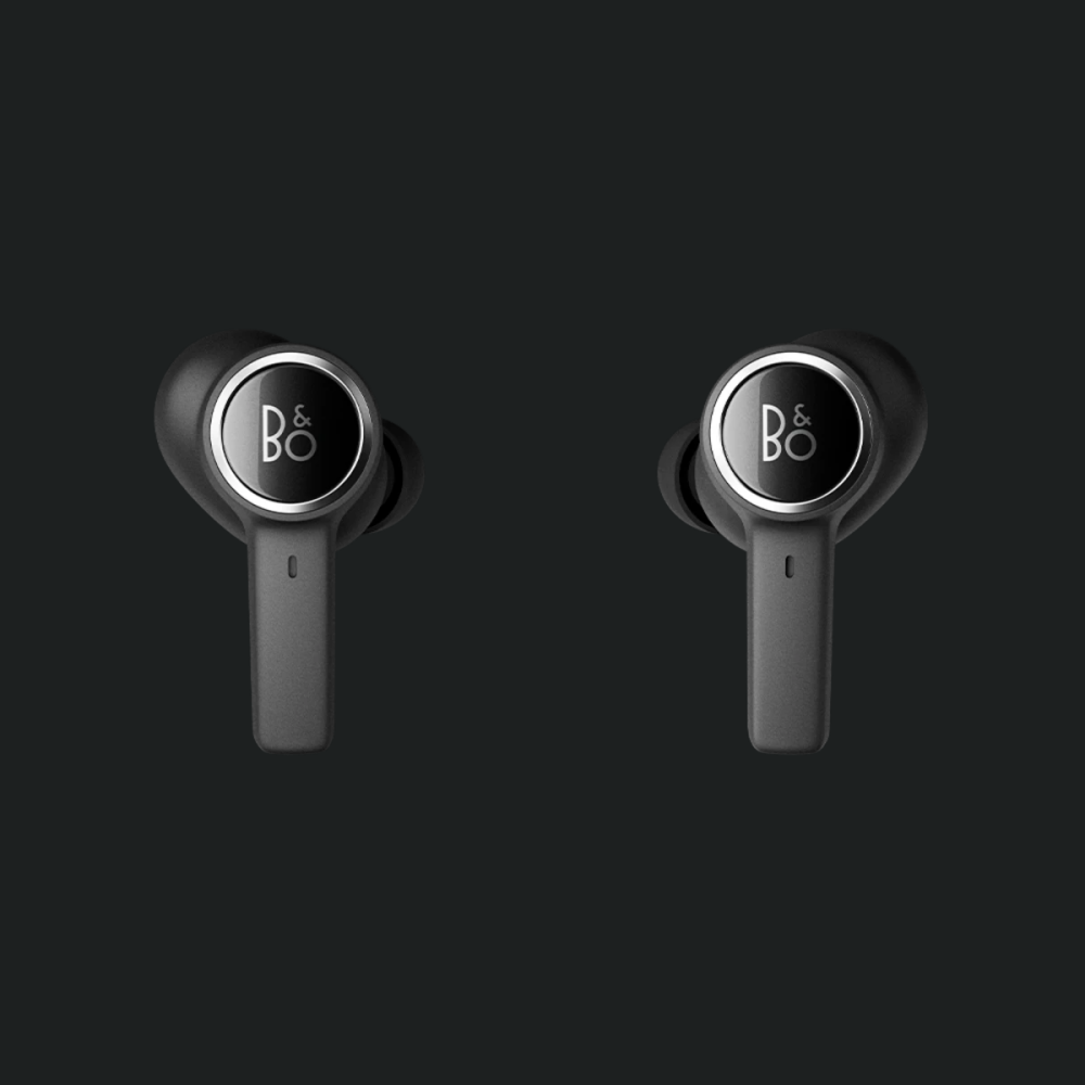 Kufje pa tel Bang & Olufsen Beoplay EX në vesh, anulim adaptiv i zhurmës, antracit i zi