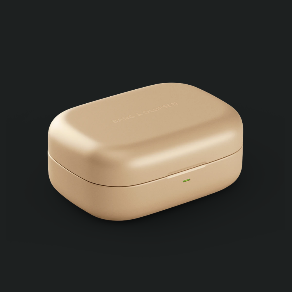 Kufje pa tel Bang & Olufsen Beoplay EX në vesh, anulim adaptiv i zhurmës, ton Gold
