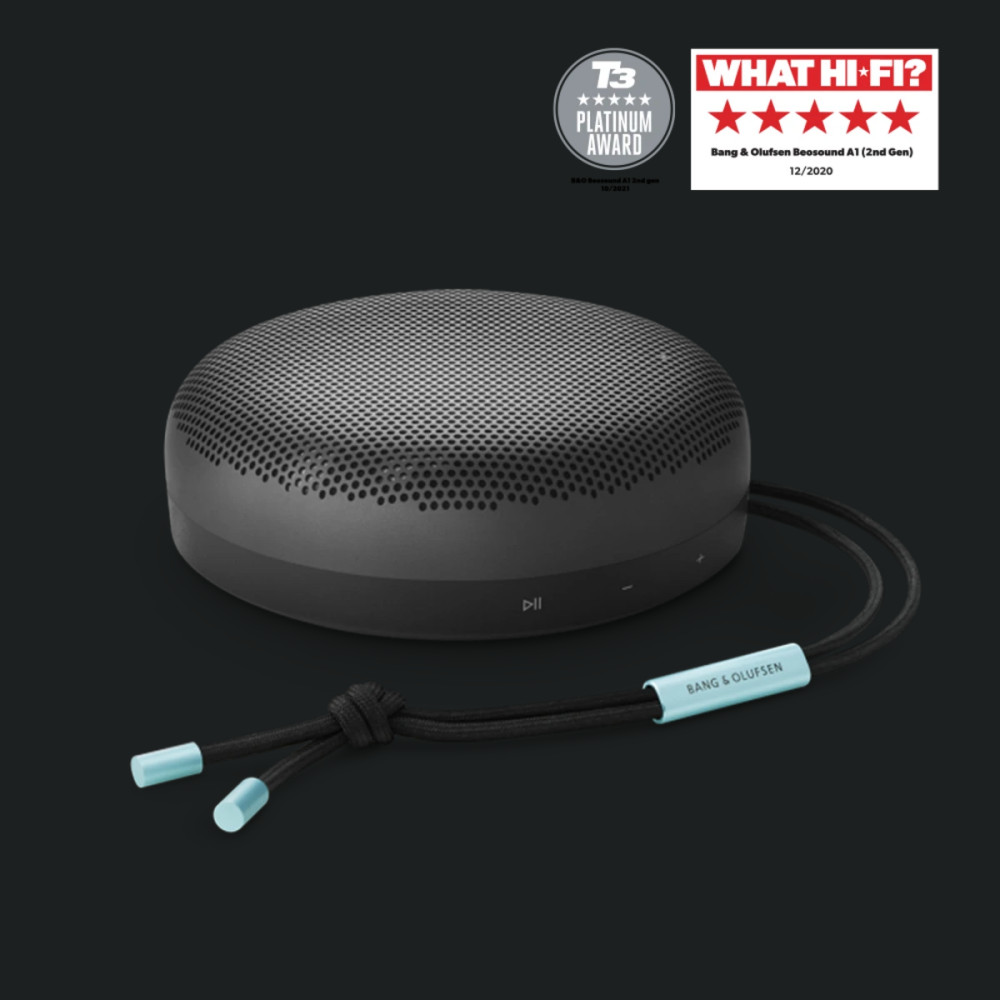 Altoparlant Bluetooth i papërshkueshëm nga uji i gjeneratës së dytë Bang & Olufsen Beosound A1, Oksigjen Antracit