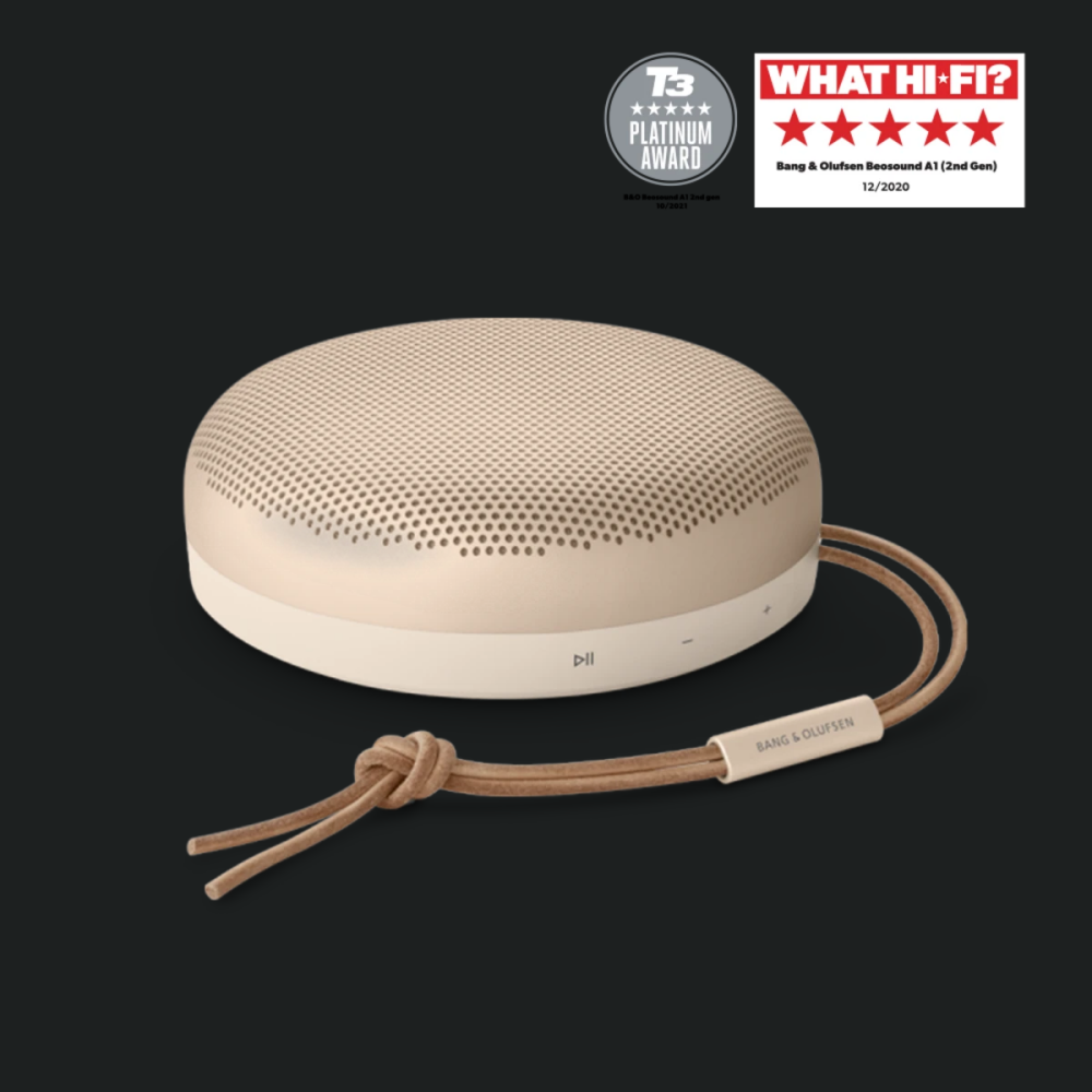 Altoparlant Bluetooth i papërshkueshëm nga uji Bang & Olufsen Beosound A1 Gjeneral i 2-të, Ton Gold