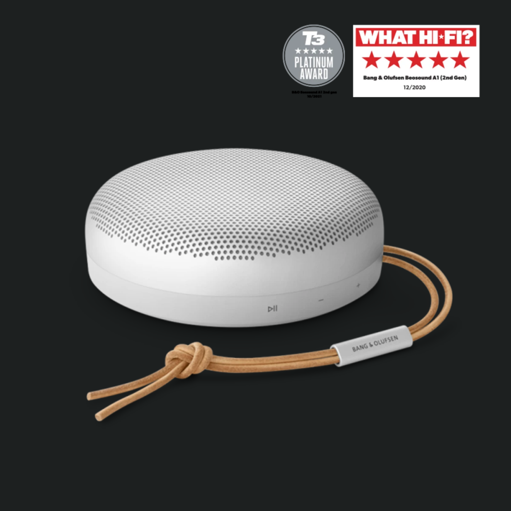 Altoparlant Bluetooth i papërshkueshëm nga uji i gjeneratës së dytë Bang & Olufsen Beosound A1, Grey Mist