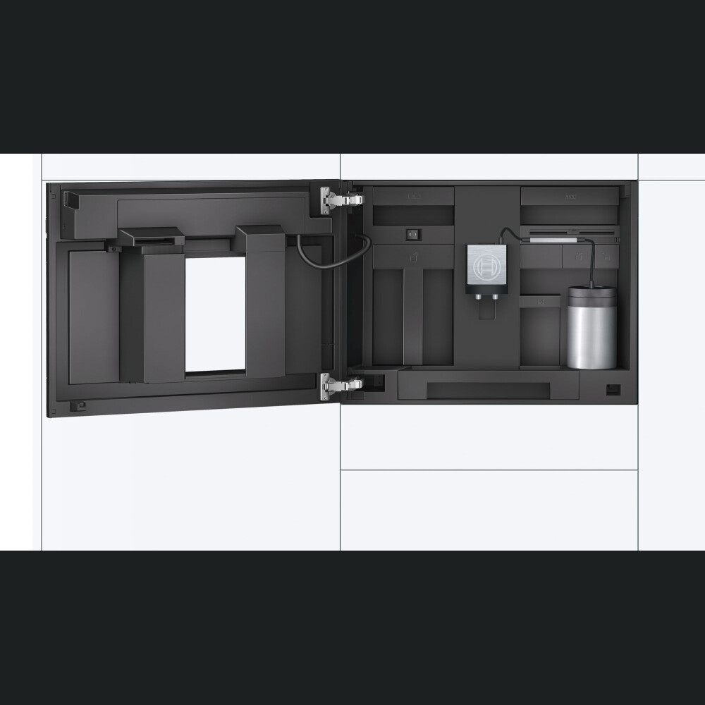Aparat kafeje i integruar Bosch CTL636EB6, 2,4 l, E zezë
