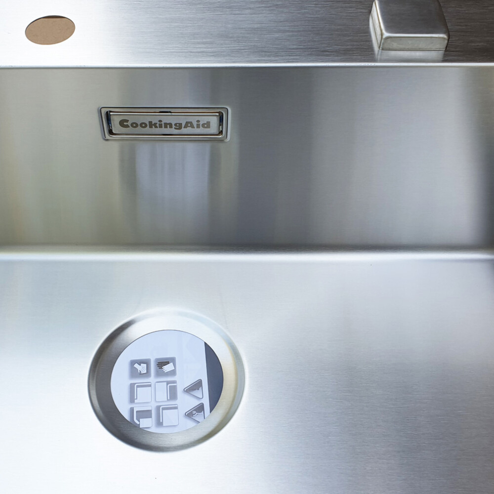 CookingAid BOX LUX 76 lavaman kuzhine inox me valvul kullimi automatik + aksesorë instalimi