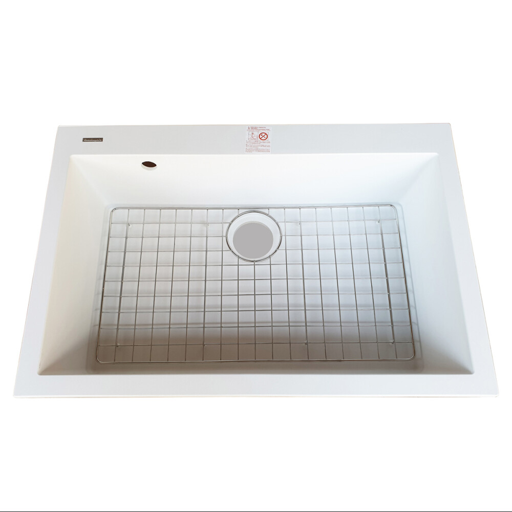 Lavaman kuzhine graniti CookingAid Cube ON7610 Alba / Polar White me montim ne banak + aksesore montimi