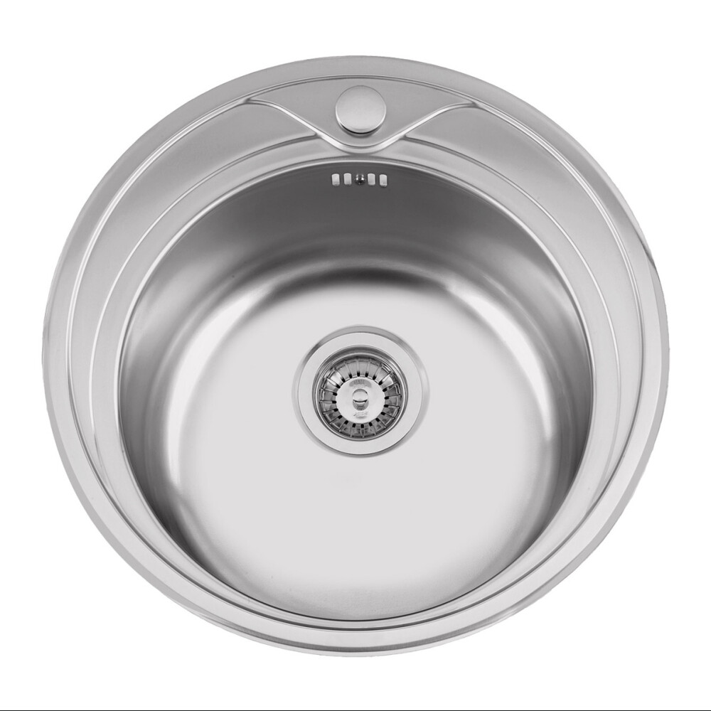 Lavaman kuzhine  inox CookingAid PIO REDONDO PL Finim i rrumbullakët SATIN + aksesorë instalimi