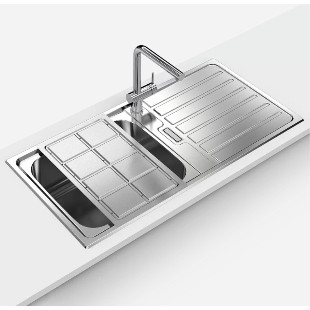 Lavaman kuzhine  inox CookingAid URBAN 105 i kthyeshëm majtas/djathtas me pikatore + aksesorë montimi