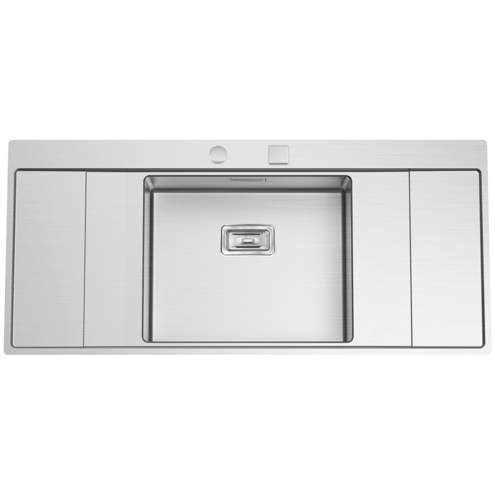 Lavaman kuzhine inox XERON B50 i kthyeshëm CookingAid me valvul kullimi drejtkëndor automatik dhe aksesorë montimi