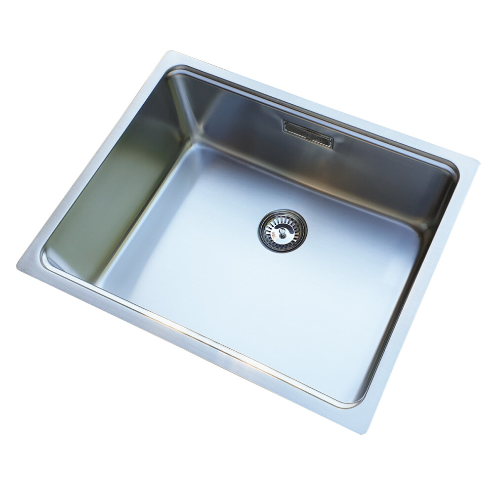 Lavaman kuzhine CookingAid UNA 50  inox + Bonus: Kundër grirës ABS i kthyeshëm në kullues enësh + aksesorë montimi
