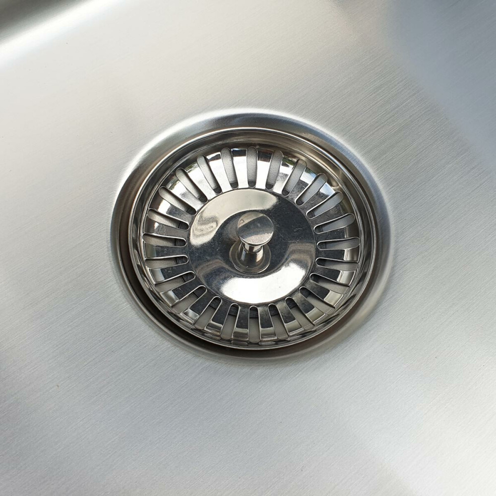 Lavaman kuzhine CookingAid UNA 50  inox + Bonus: Kundër grirës ABS i kthyeshëm në kullues enësh + aksesorë montimi