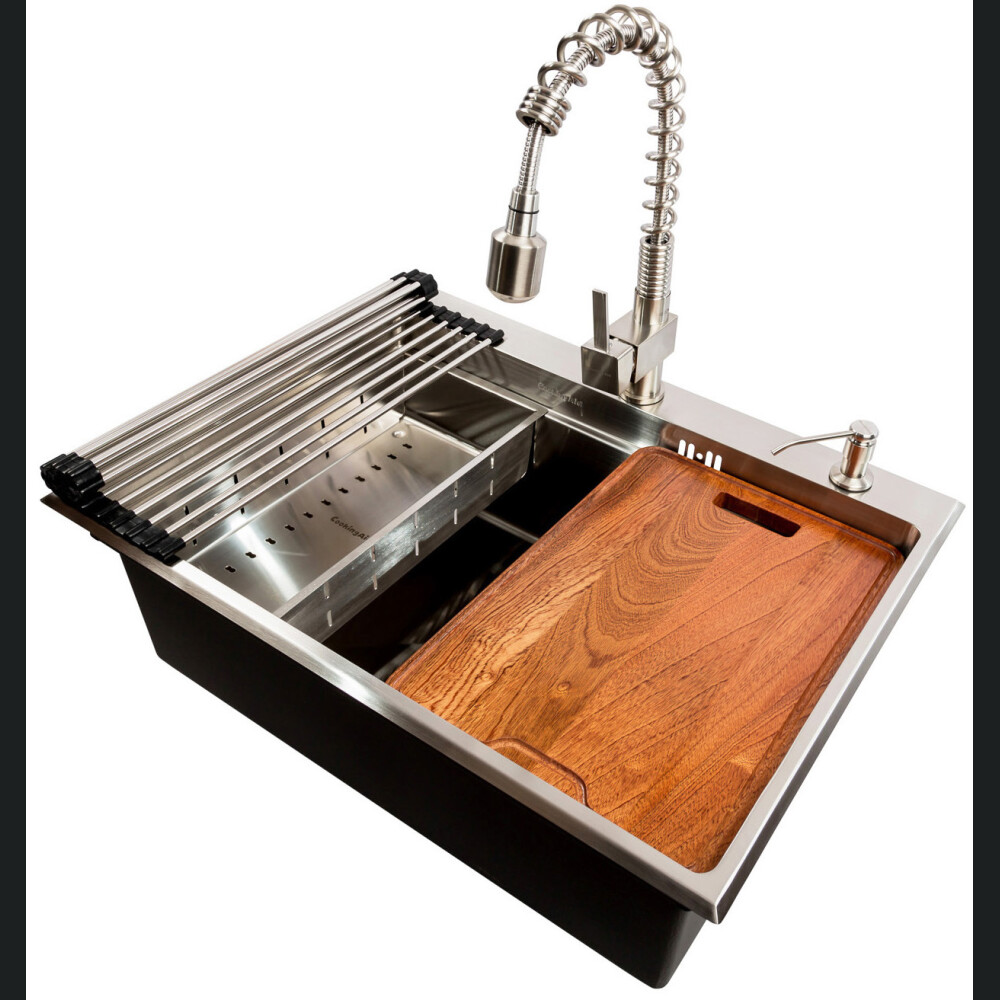 Dispenzues sapuni CookingAid inox me enë ABS