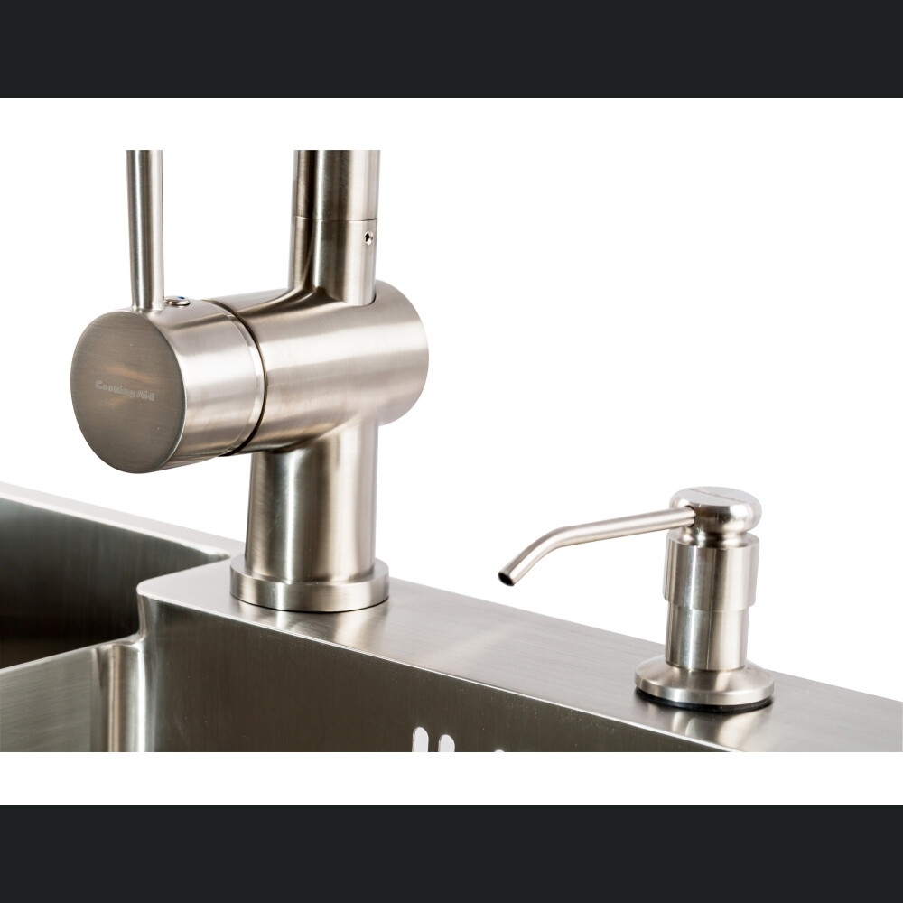Dispenzues sapuni CookingAid inox me enë ABS
